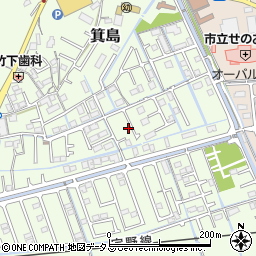 岡山県岡山市南区箕島982-12周辺の地図
