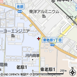 八尾警察署田井中交番周辺の地図