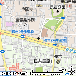 すき家長吉出戸店周辺の地図