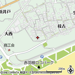 愛知県田原市赤羽根町西63周辺の地図