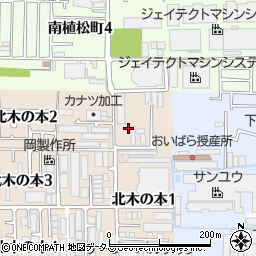 大阪府八尾市北木の本1丁目9周辺の地図