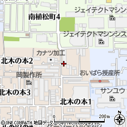 大阪府八尾市北木の本1丁目11周辺の地図