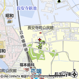 筒井順慶墓周辺の地図