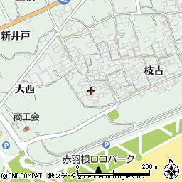 愛知県田原市赤羽根町西66周辺の地図