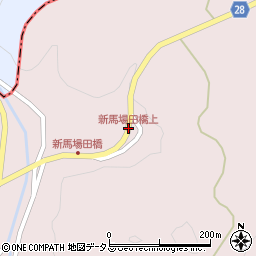 新馬場田橋上周辺の地図