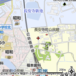 奈良県大和郡山市長安寺町356周辺の地図