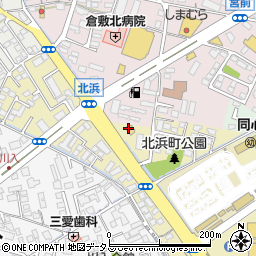 ファミリーマートくらしき駅北店周辺の地図