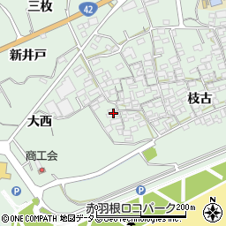 愛知県田原市赤羽根町西65周辺の地図