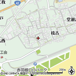 愛知県田原市赤羽根町西54周辺の地図