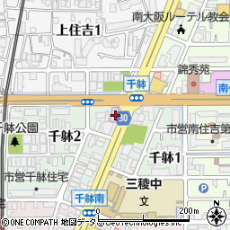 大阪府大阪市住吉区千躰2丁目1-1周辺の地図