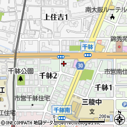 大阪府大阪市住吉区千躰2丁目1-14周辺の地図