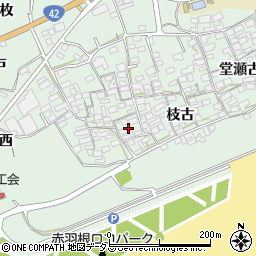 愛知県田原市赤羽根町西53周辺の地図