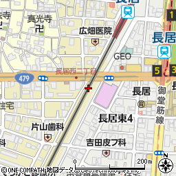 ソフトバンク　長居駅前店周辺の地図