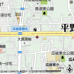 大阪ふくちぁんラーメン 瓜破店周辺の地図