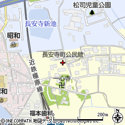 奈良県大和郡山市長安寺町343周辺の地図