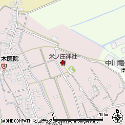米ノ庄神社周辺の地図