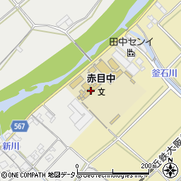 名張市立赤目中学校周辺の地図