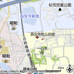 奈良県大和郡山市長安寺町353周辺の地図