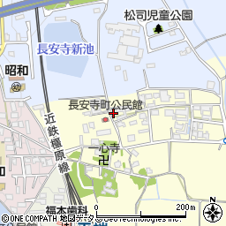 奈良県大和郡山市長安寺町340周辺の地図
