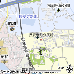 奈良県大和郡山市長安寺町349周辺の地図