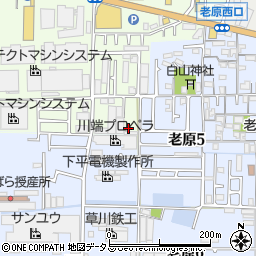〒581-0091 大阪府八尾市南植松町の地図