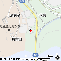愛知県田原市長沢町大鹿周辺の地図