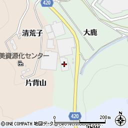 愛知県田原市長沢町（大鹿）周辺の地図