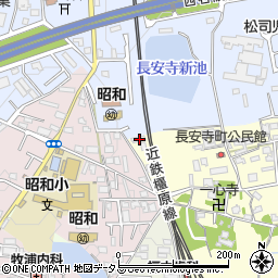奈良県大和郡山市長安寺町2-5周辺の地図
