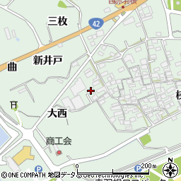愛知県田原市赤羽根町大西19周辺の地図