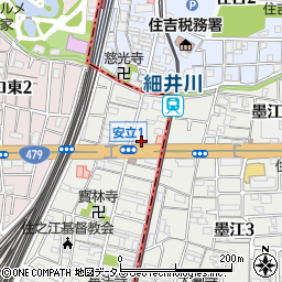 梅田酒店周辺の地図