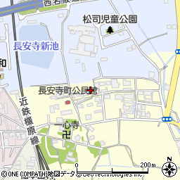 奈良県大和郡山市長安寺町336周辺の地図