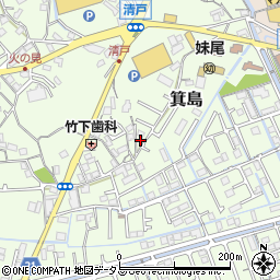 岡山県岡山市南区箕島1259-32周辺の地図