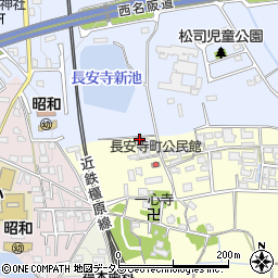 奈良県大和郡山市長安寺町347周辺の地図