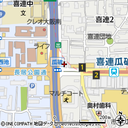 ＡＲＵＨＩ平野店周辺の地図
