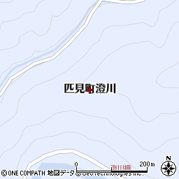 島根県益田市匹見町澄川周辺の地図