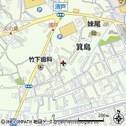 岡山県岡山市南区箕島1259-31周辺の地図