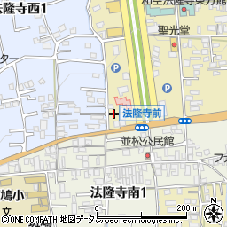 奈良祥樂法隆寺本店周辺の地図