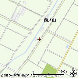 愛知県田原市西山町西ノ山94周辺の地図
