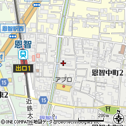 徳島大正銀行恩智支店周辺の地図