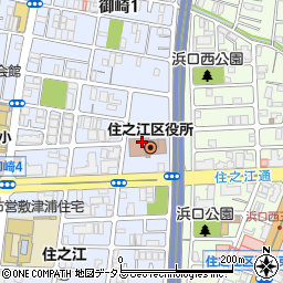 住之江区役所　総務課周辺の地図