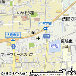 ファミリーマート斑鳩法隆寺南店周辺の地図