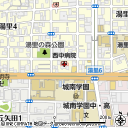 西中病院（西中医学会）周辺の地図