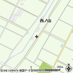 愛知県田原市西山町西ノ山93周辺の地図