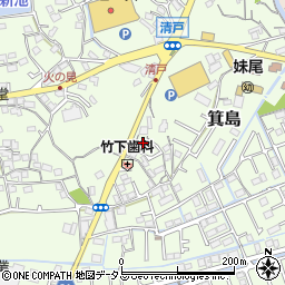 岡山県岡山市南区箕島1242-1周辺の地図