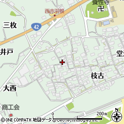 愛知県田原市赤羽根町西23周辺の地図
