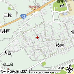 愛知県田原市赤羽根町西22周辺の地図