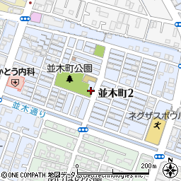 岡山県岡山市南区並木町2丁目周辺の地図