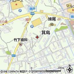 岡山県岡山市南区箕島1259-10周辺の地図