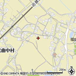 三重県名張市箕曲中村周辺の地図