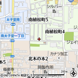 大阪府八尾市南植松町5丁目185周辺の地図